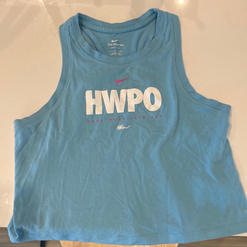 Powder Blue HWPO Crop Tank WZA colors
